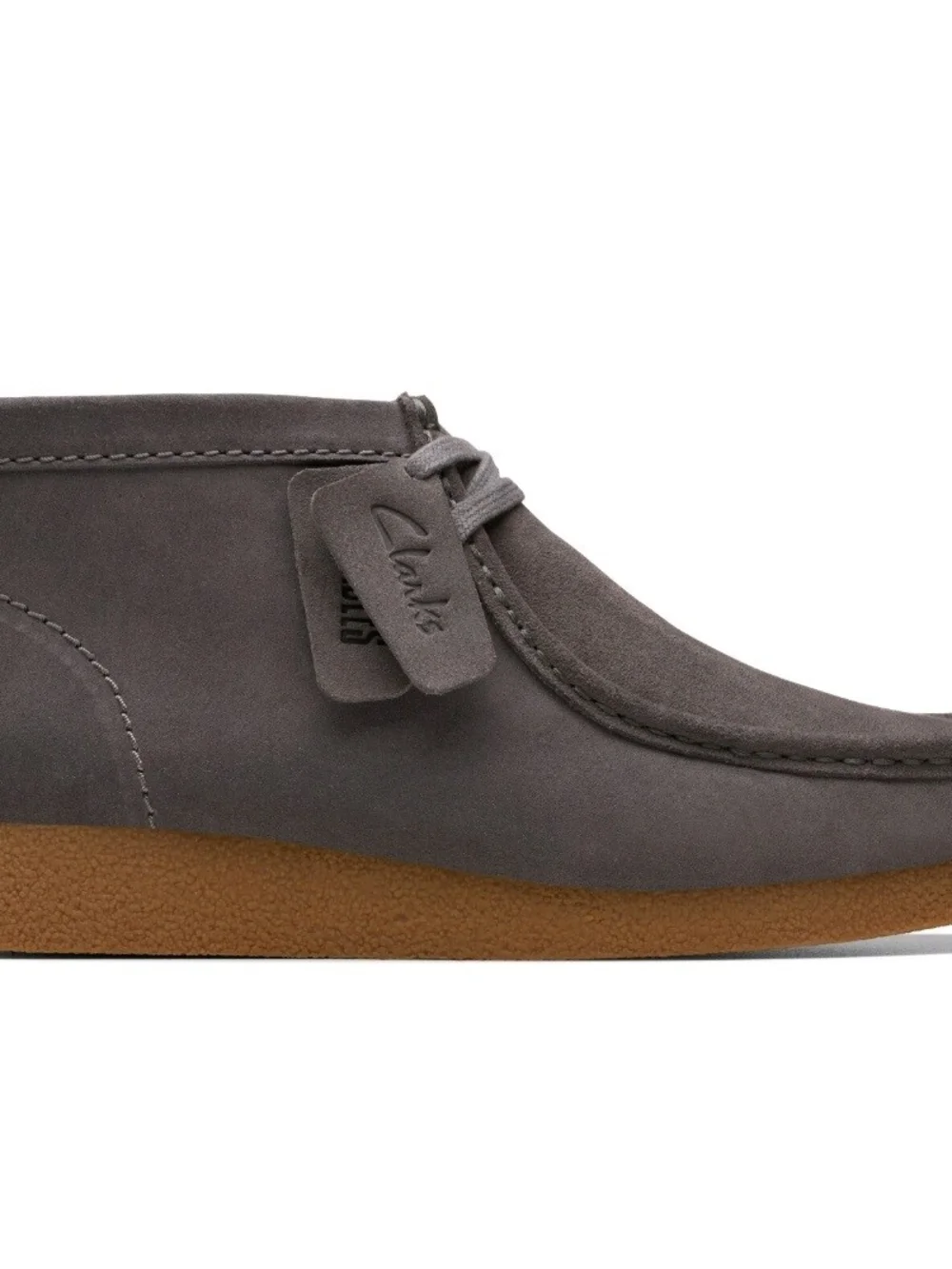 Clarks Men’s Grey Suede Chukka Wallabee Boot Size 11